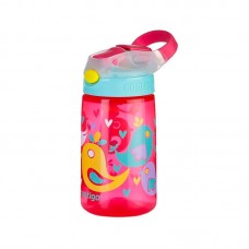 Contigo 康迪克 儿童自动翻扣带锁吸管杯 红色小鸟 414毫升